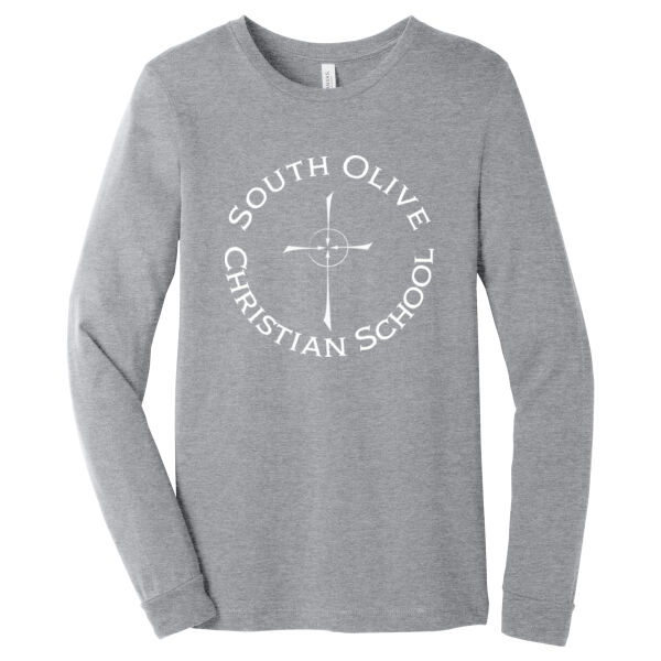  Unisex Heather CVC Long Sleeve Tee 2 Thumbnail